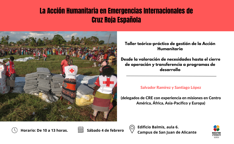 La Acción Humanitaria en Emergencias Internacionales de Cruz Roja Española