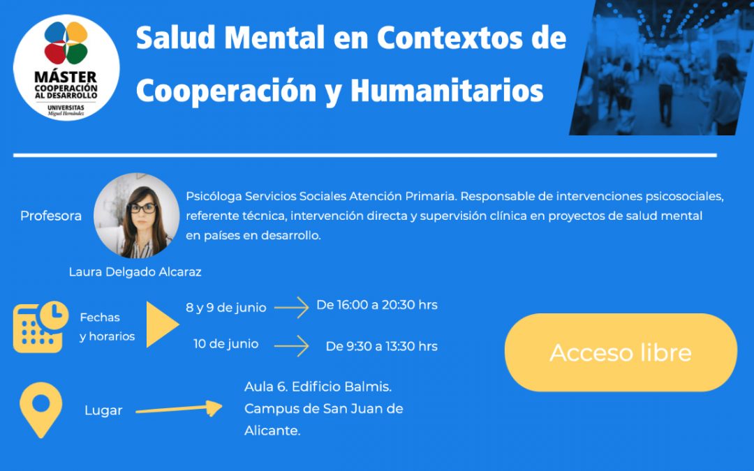 Taller abierto sobre «Salud Mental en Contextos de Cooperación y Humanitarios»